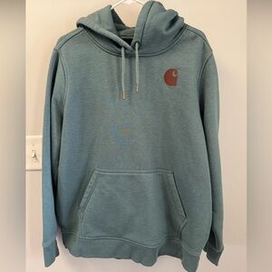 Carhartt Women's Teal Hoodie Sweater